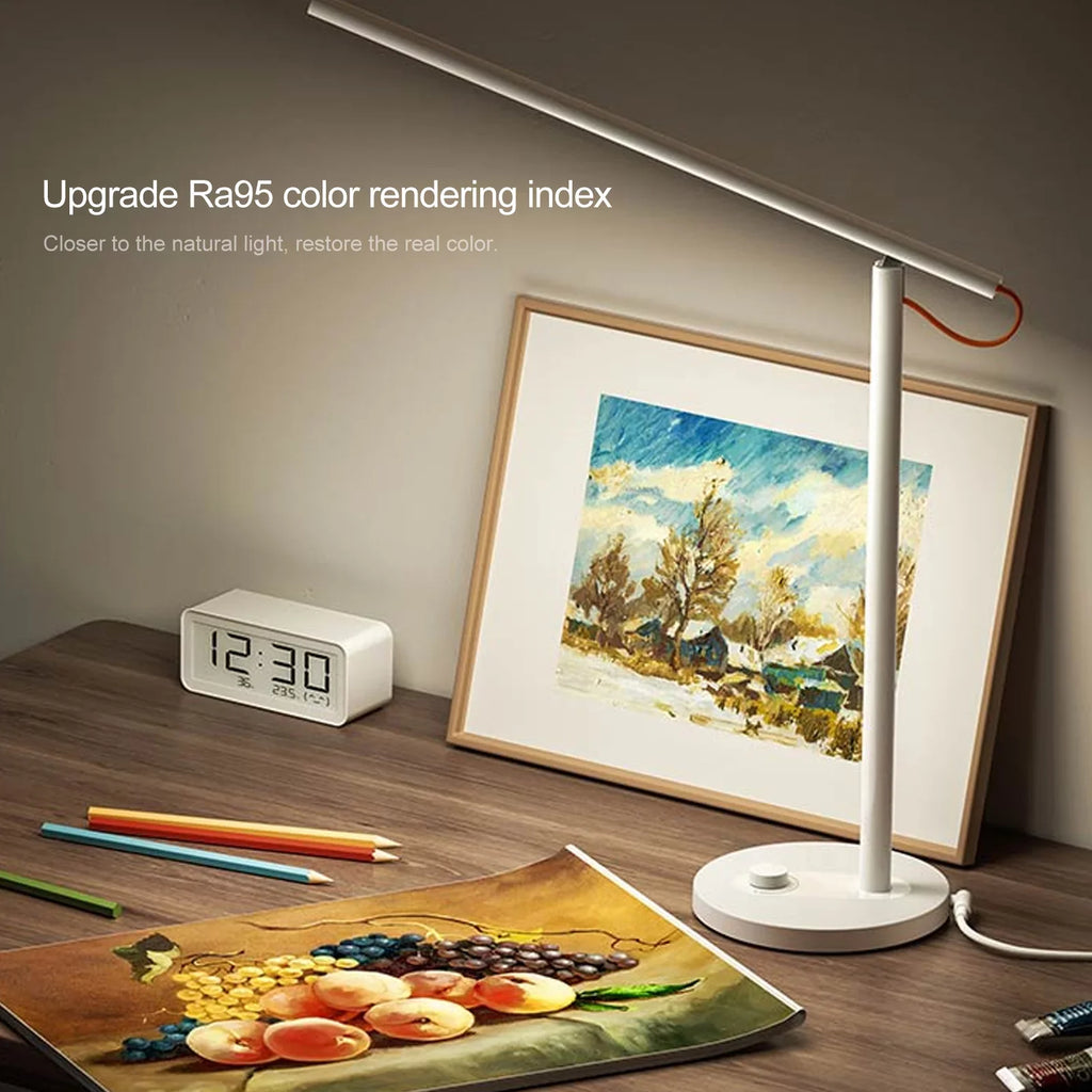 Carevas Desk Sizemart Remote Control Dimmable Table Lamps Desklight Sizeupport Mobile Phone App Control 4 Mode,Flicker-Free Ra>95