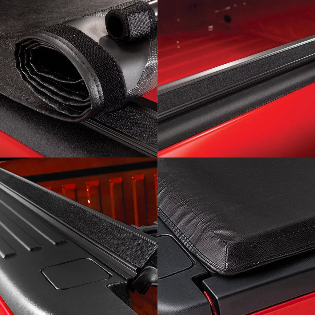Auto Drive WMT-RU-56001 Sizeoft Roll up Truck Bed Tonneau Cover Fits 2022-23 Toyota Tundra (Excl. Trail Edition) 5'6" Bed (66.7")