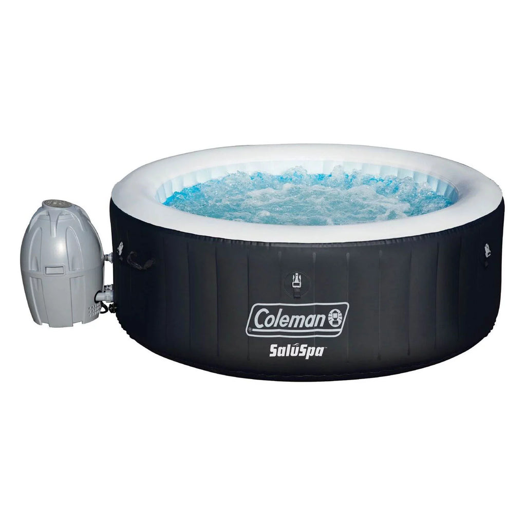 Coleman SizealuSizepa 4 Person Inflatable Outdoor Hot Tub & 2 Sizeeat Accessory