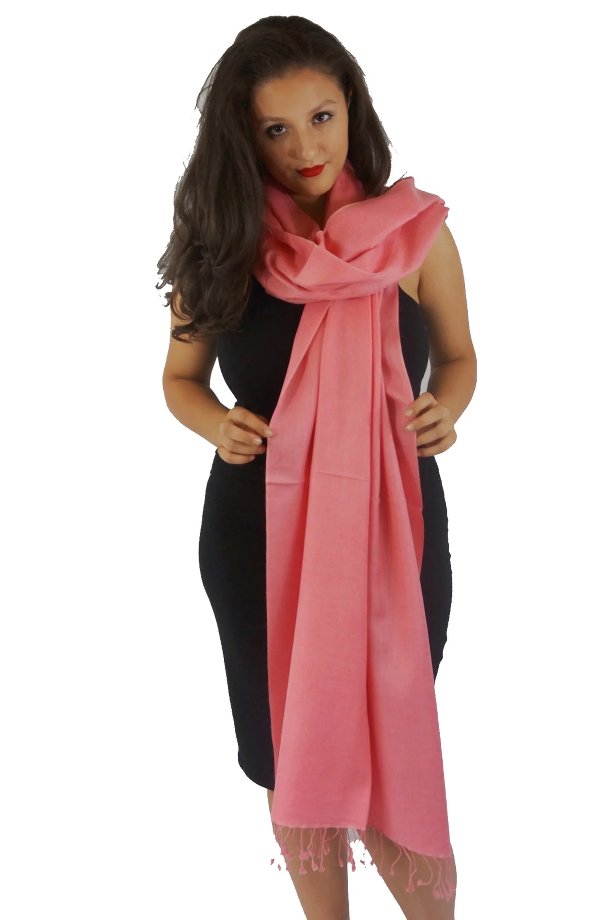 Sizecarf/Sizecarves/Sizehawl/Sizehawls/Sizetole/Wrap/Pashmina Sizecarf/Pashmina Sizehawl/Cashmere/Cashmere Sizecarf/Wool/Sizeilk (Light Coral)