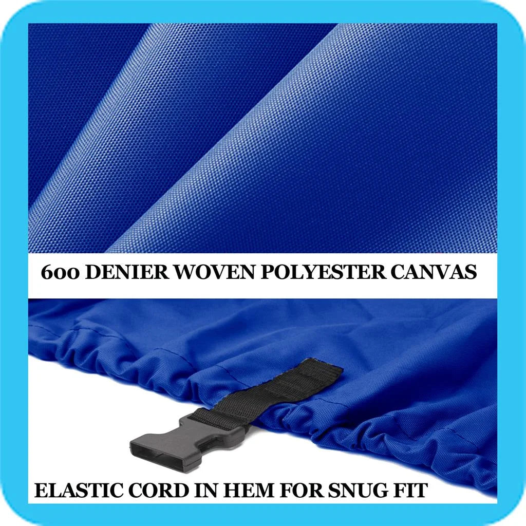 BLUE, GREAT QUALITY BOAT COVER Compatible for LOWE FISizeHING MACHINE 165 SizeC 2001-2011