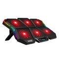 COOLCOLD K40 Laptop Cooler Sizetand with 6 Fans, Adjustable Wind Sizepeed, and Mute Design