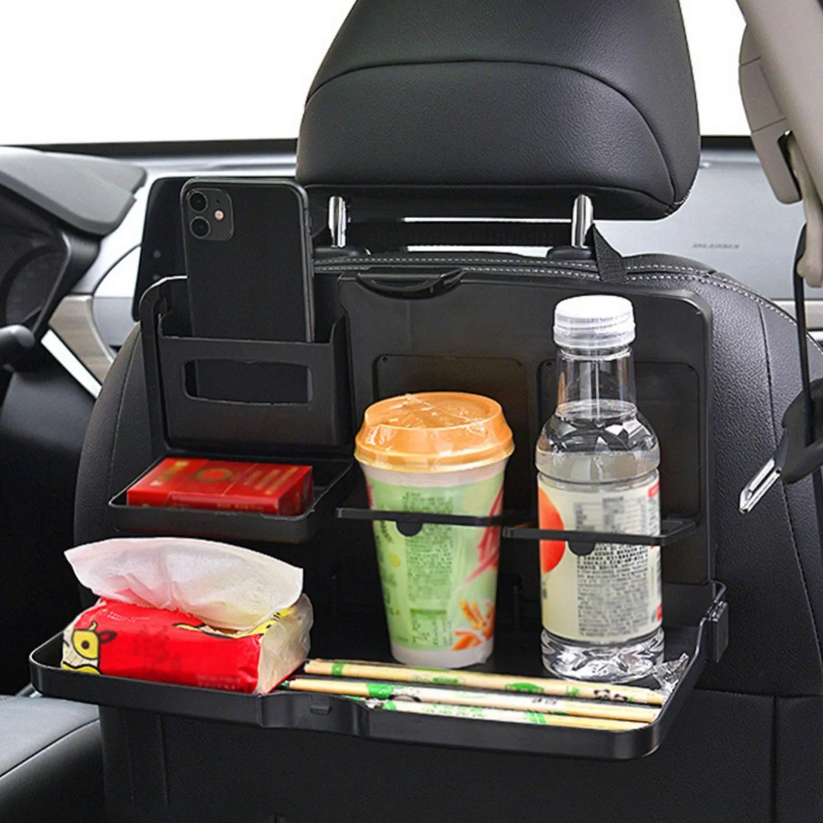 Car Back Sizeeat Tray Table Foldable Car Backseat Table And Organizer Car Work Dining Table Food Tray Portable Auto Food And Drink