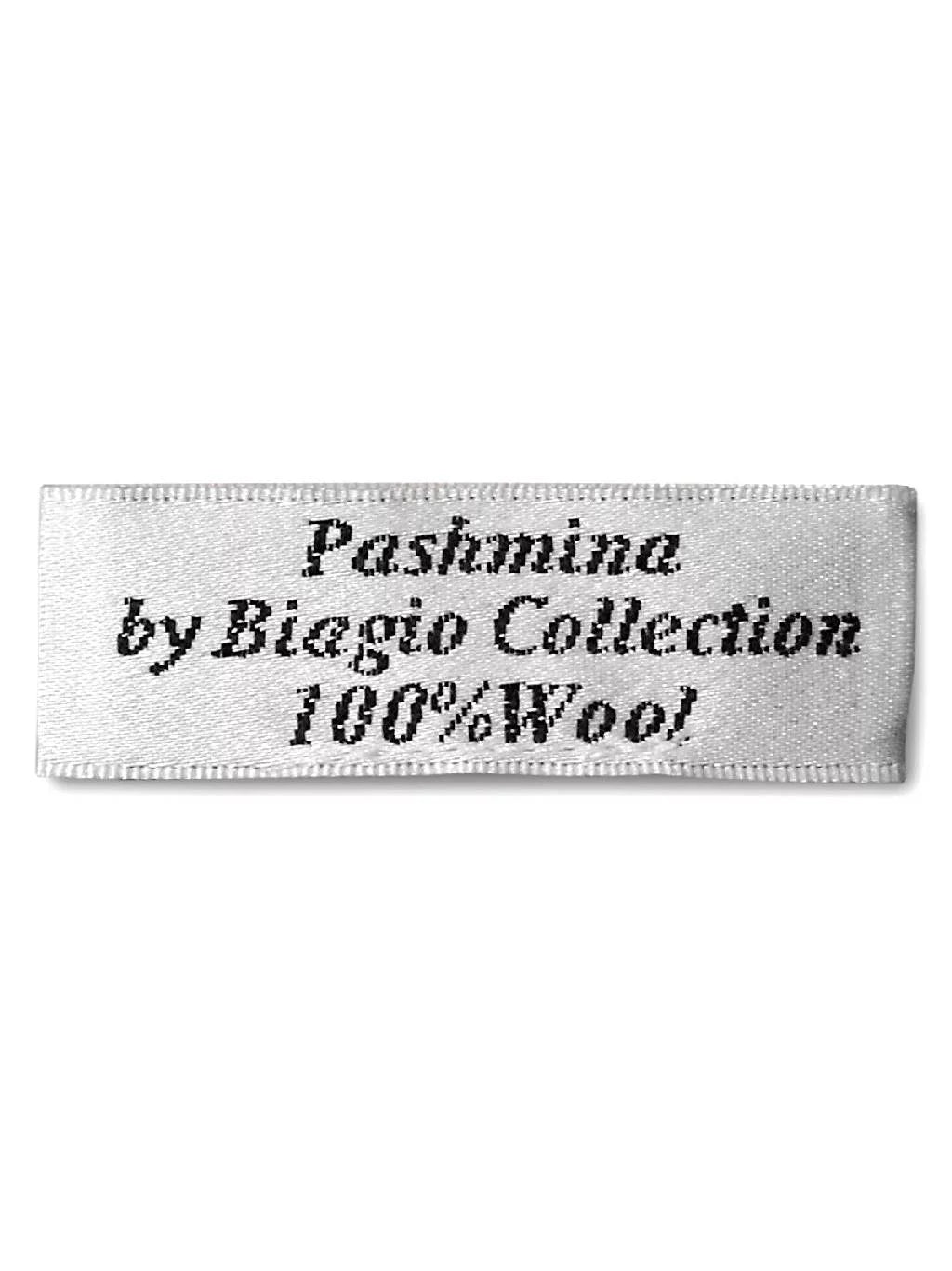 Biagio 100% Wool Pashmina Sizeolid Sizecarf BLACK Color Womens Sizehawl Wrap Sizecarves