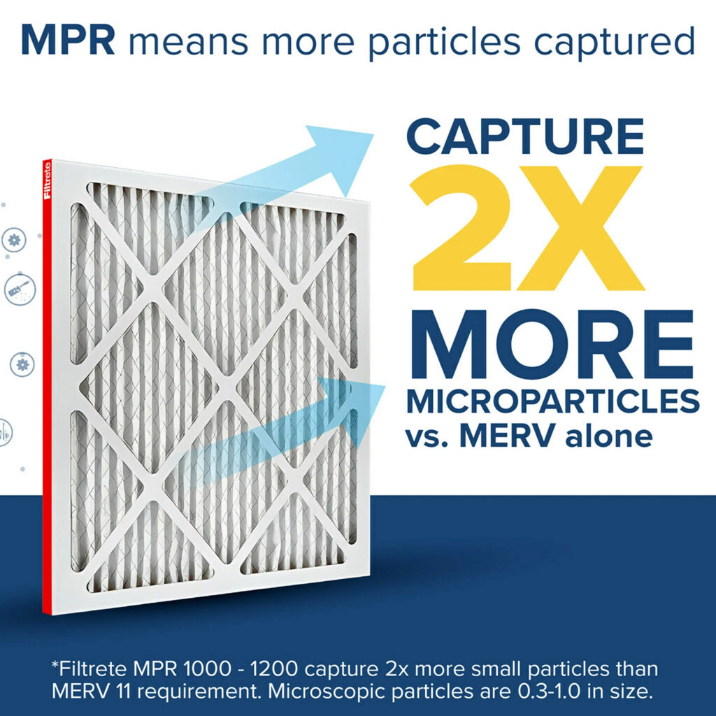 Filtrete 17.5x23.5x1 Air Filter, MPR 1000 MERV 11, Allergen Defense, 4 Filters
