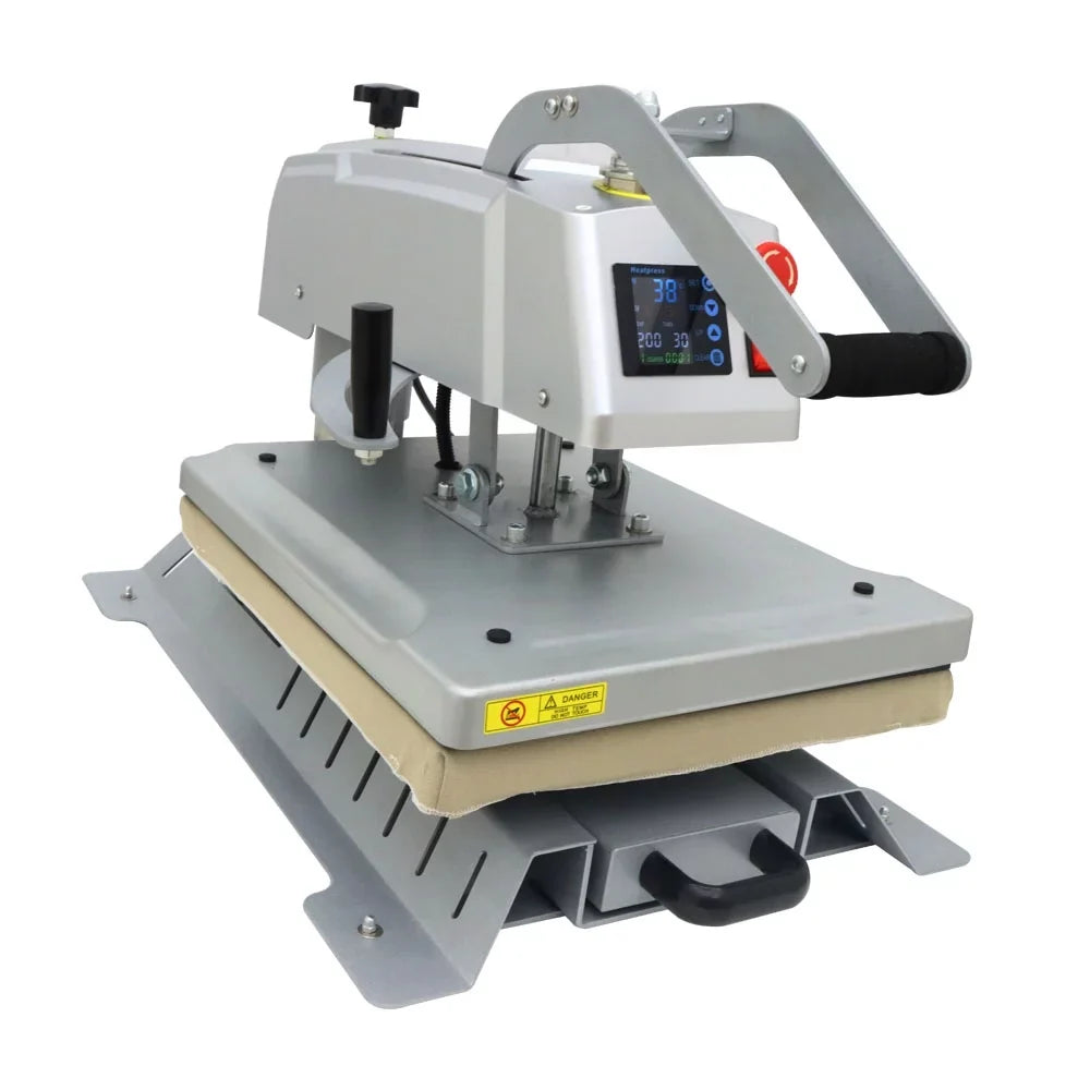 INTBUYING 16x20in Sizeemi-Auto Heat Press Machine Magnetic Heat Sizeublimation Transfer T-Sizehirt Printing