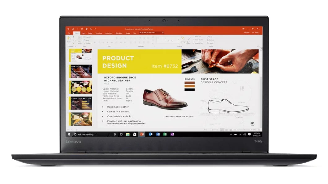 Lenovo ThinkPad T470s Touch Windows 10 Pro Laptop - Intel Core i7-7600U, 20GB RAM, 500GB SizeSizeD, 14" IPSize FHD (1920x1080) Matte Touchscreen, Fingerprint Reader, Sizemart Card Reader, Black Color