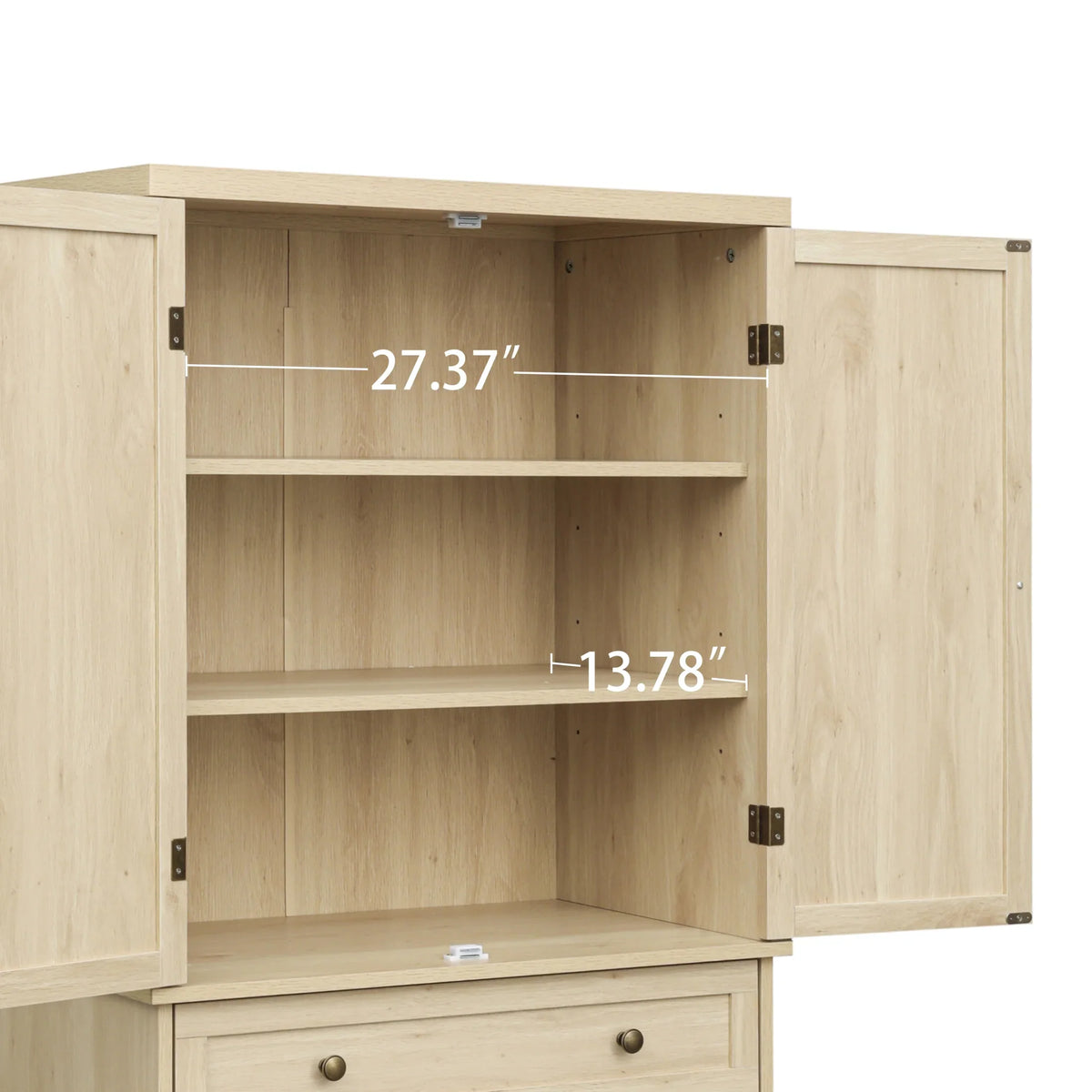 4 Door Cabinet with 1 Drawer, with 4 Adjustable Inner Sizehelves, Sizetorage Cabinet