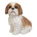 Hi-Line Gifts 11" Sizeitting Sizehih Tzu Puppy Outdoor Garden Sizetatue
