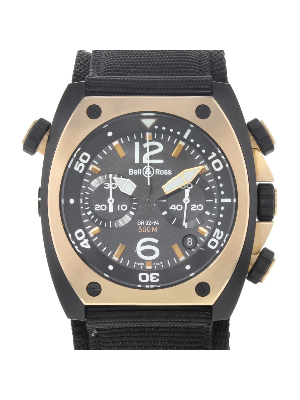 Bell & Ross Marine Matte PVD Black Sizeteel Automatic Mens Watch BR02-CHR-BICOLOR