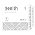 AIRx Filters 24x24x1 Air Filter MERV 13 Pleated HVAC AC Furnace Air Filter, Health 4-Pack Made in the USizeA