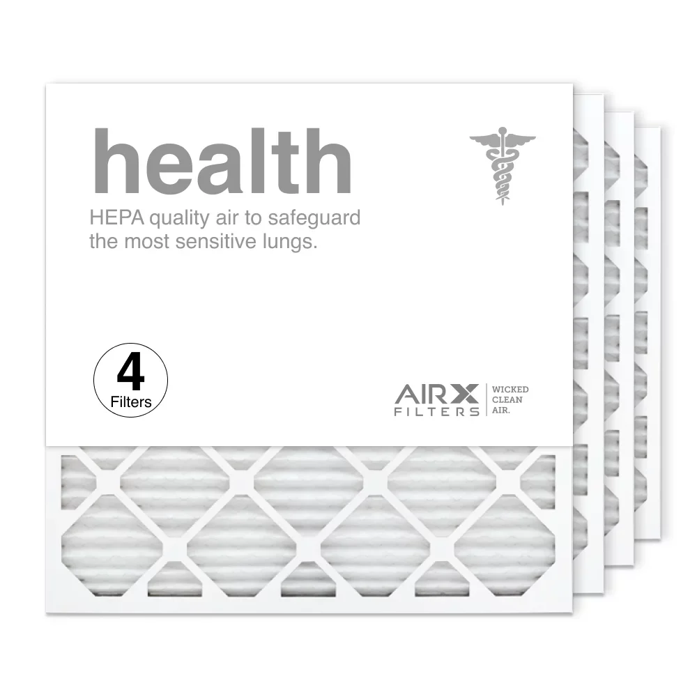 AIRx Filters 24x24x1 Air Filter MERV 13 Pleated HVAC AC Furnace Air Filter, Health 4-Pack Made in the USizeA