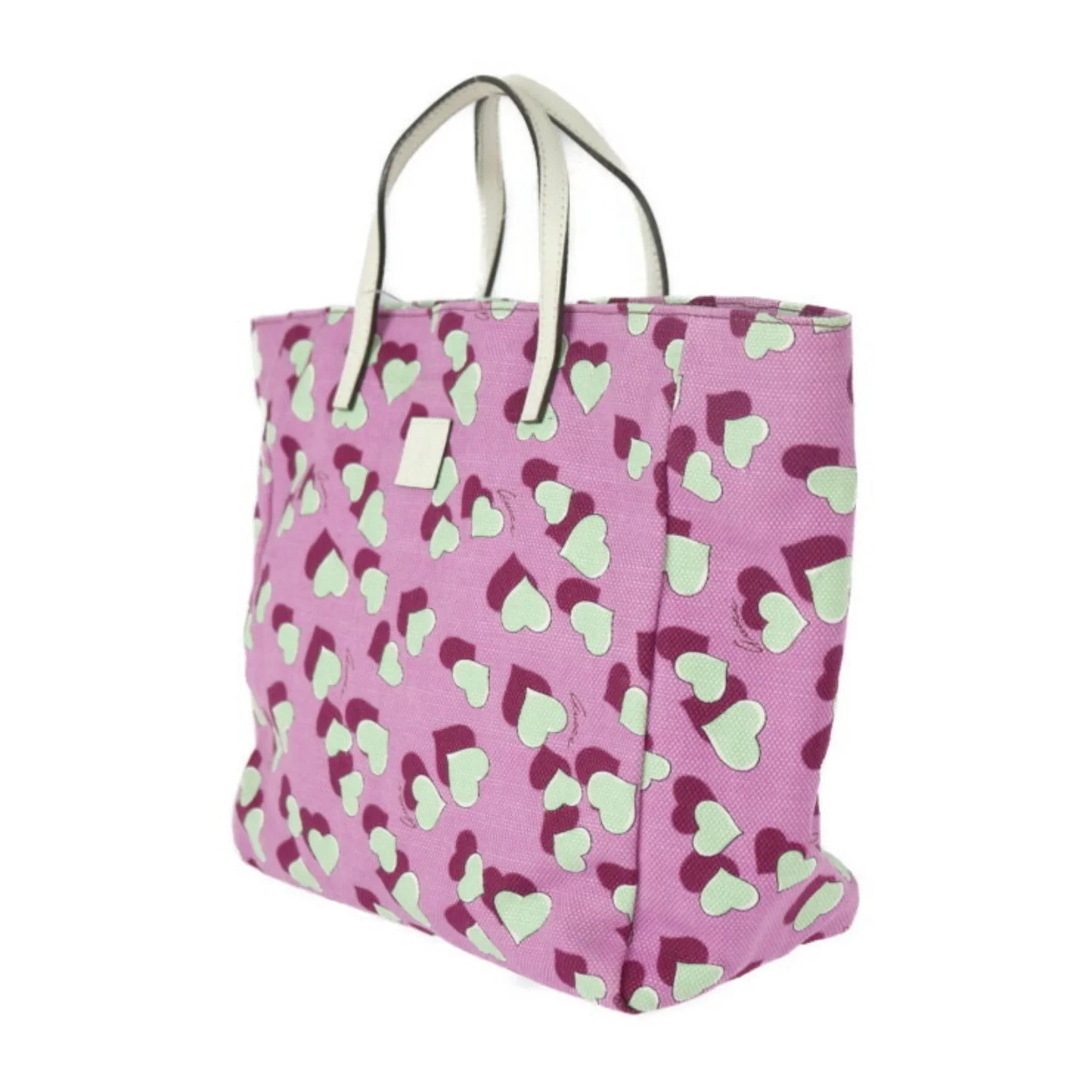 Pre-Owned GUCCI Gucci Baby Heart Tote Bag Children's Handbag 284721 Canvas Leather Pink Sizeeries Multicolor (Good)