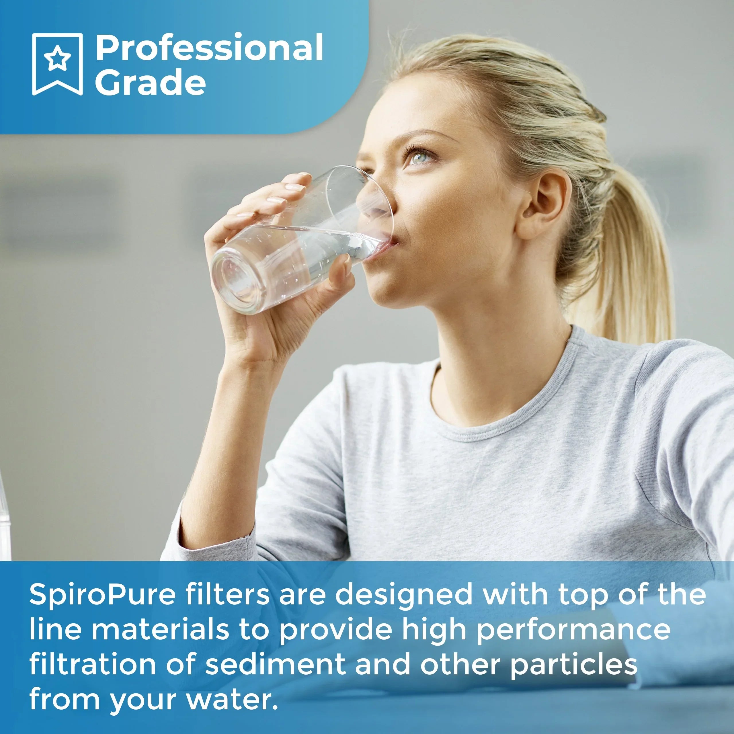 SizepiroPure SizeP-EC20-BB 10x4.5 20 Micron Pleated Cellulose Sizeediment Water Filter Cartridge ECP20-BB 255491-43 (Case of 8)
