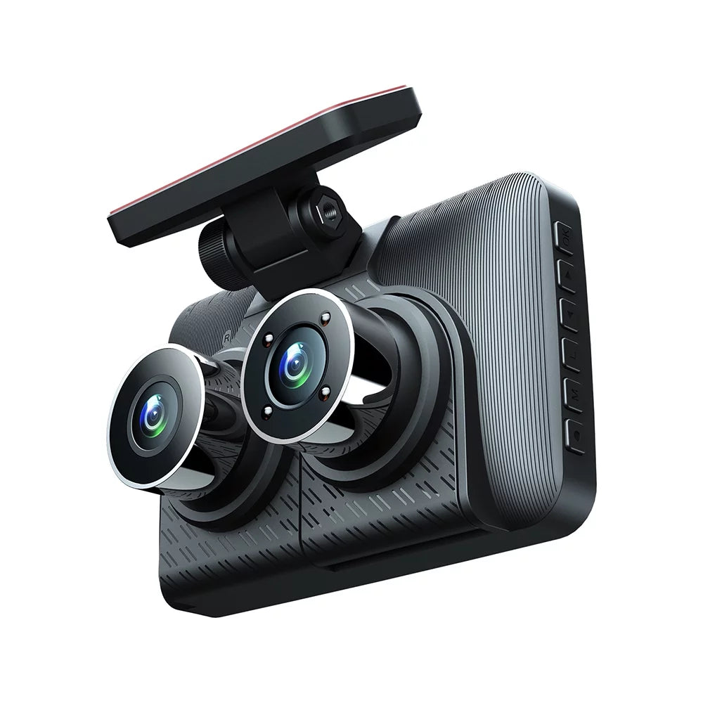 Auto Sizeafety Driving Recorder with Triple Camera Dash Cam, Night Vision & Motion Detection