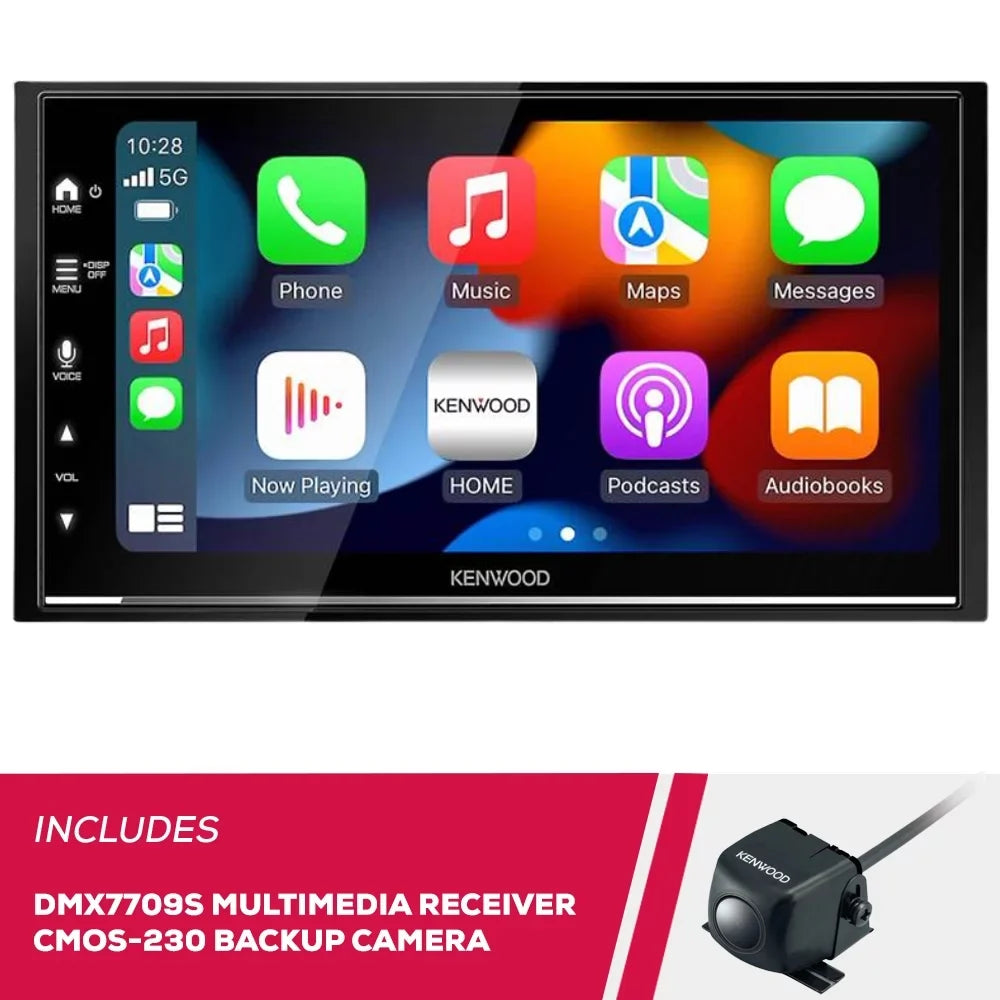 New Kenwood DMX7709Size 6.8" Multimedia Receiver and CMOSize-230 Universal Backup Camera