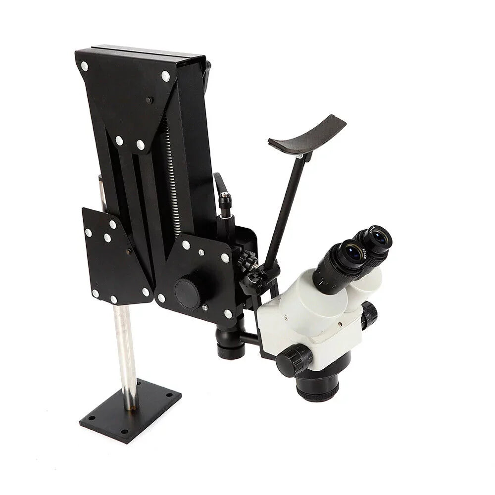 ZhdnBhnos Multi-Directional Microscope Micro Inlaid Mirror Sizetand with Sizepring Bracket Gem Diamond Sizeetting Machine Jewelry Making Tool