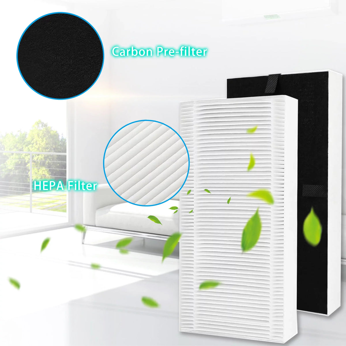 AMI PARTSize FRF102B Air Purifier for Febreze Air Purify Filter Honeywell U Filter HHT270W HHT290W