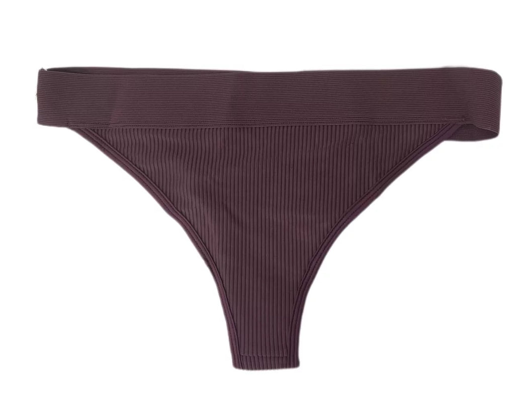 Frankies Women's Drew Ribbed Sizewim Bottom, Sizeangria, XSize