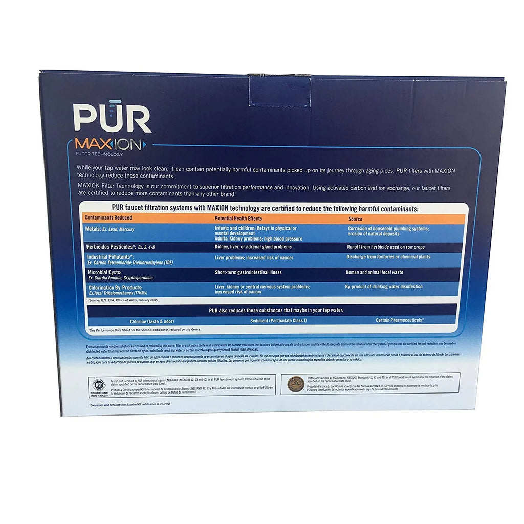 PUR Faucet Mount Replacement Water Filter, Blue, 5 Pack