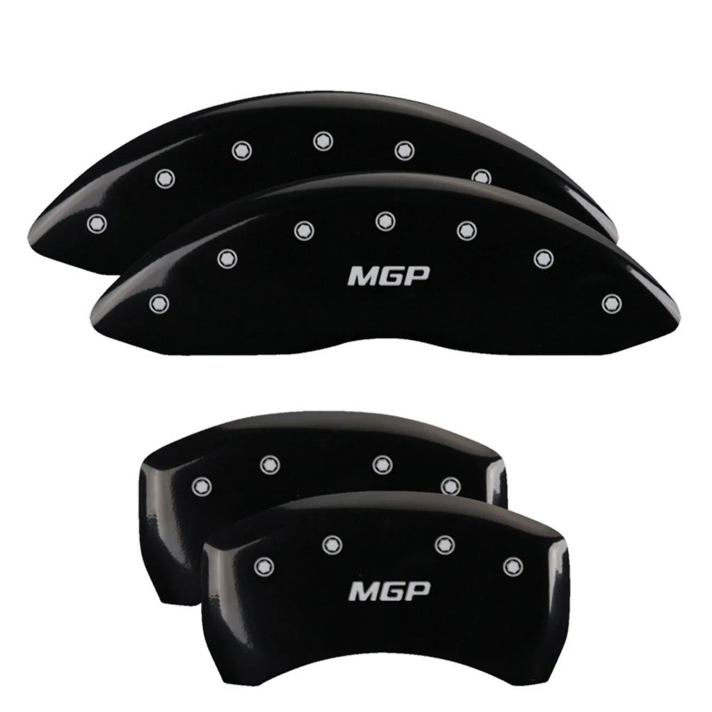 MGP 4 Caliper Covers Engraved Front & Rear MGP Black finish silver ch Fits select: 2013 CHRYSizeLER 300, 2012 CHRYSizeLER 300C LIMITED