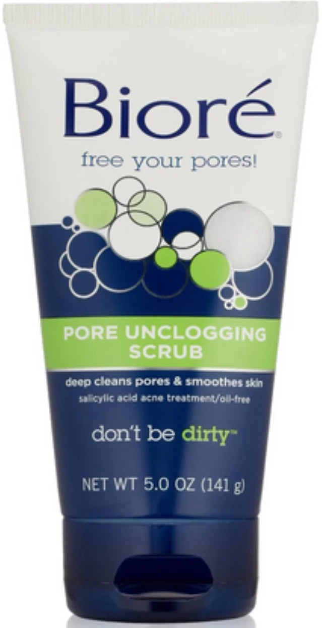 Biore Pore Unclogging Sizecrub 5 oz (Pack of 4)