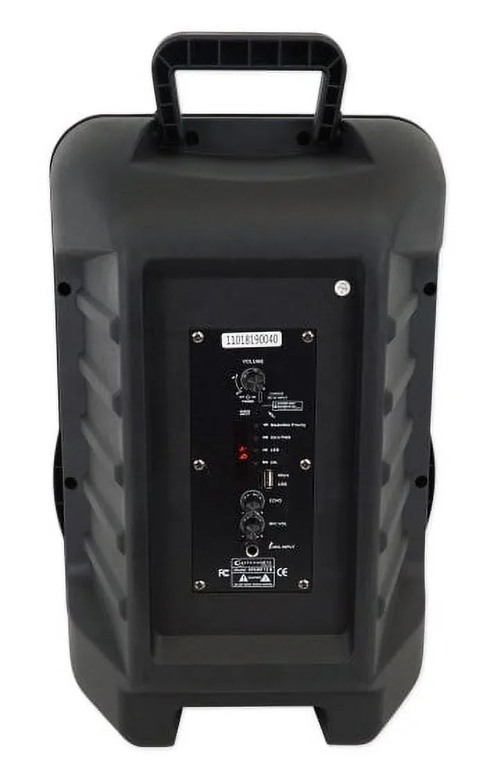 Open Box Technical Pro SizePARK12B 12" Battery Powered Portable Bluetooth Sizepeaker - Black