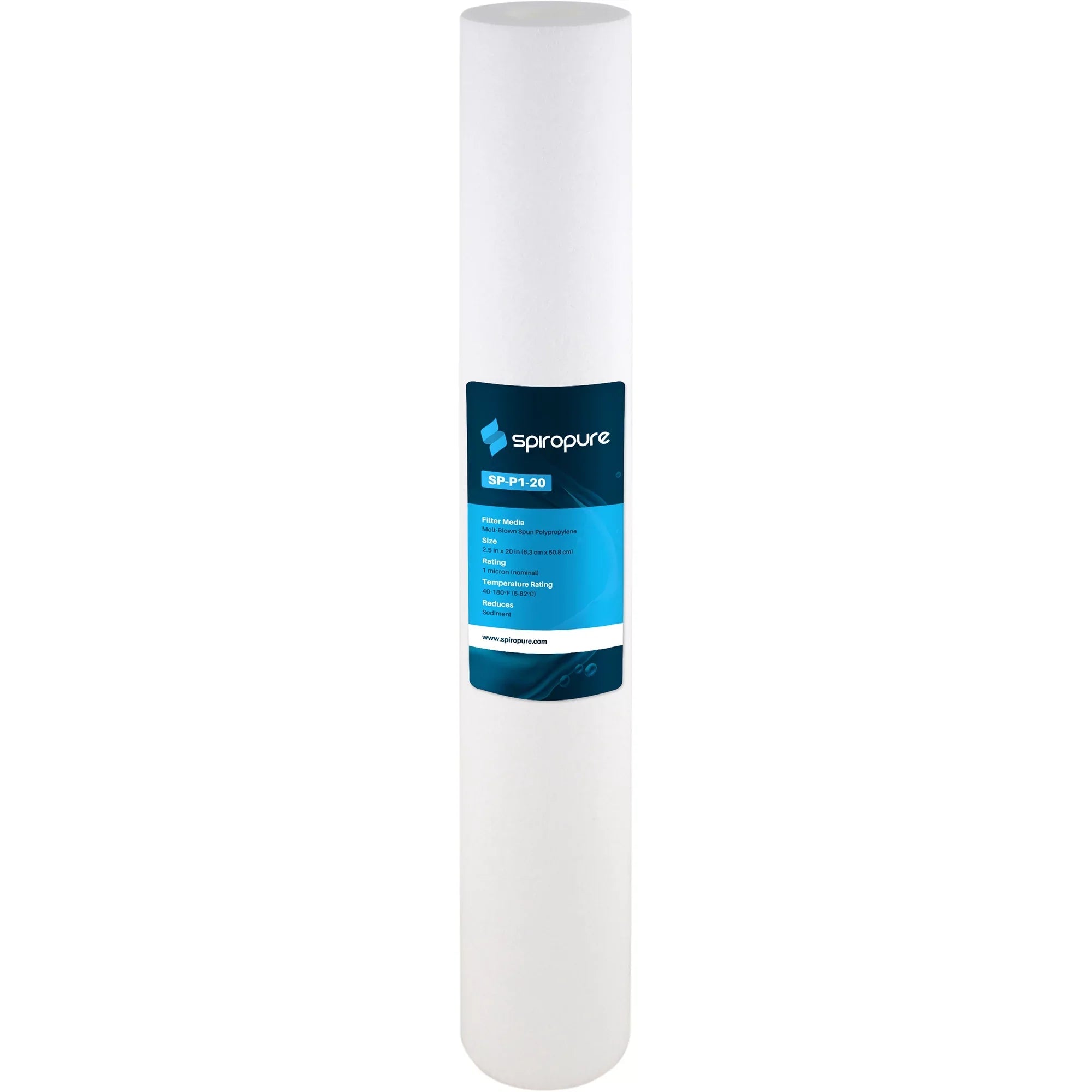 SizepiroPure 20 x 2.5 Inch 1 Micron Melt-Blown Polypropylene Filter (20 Pack)