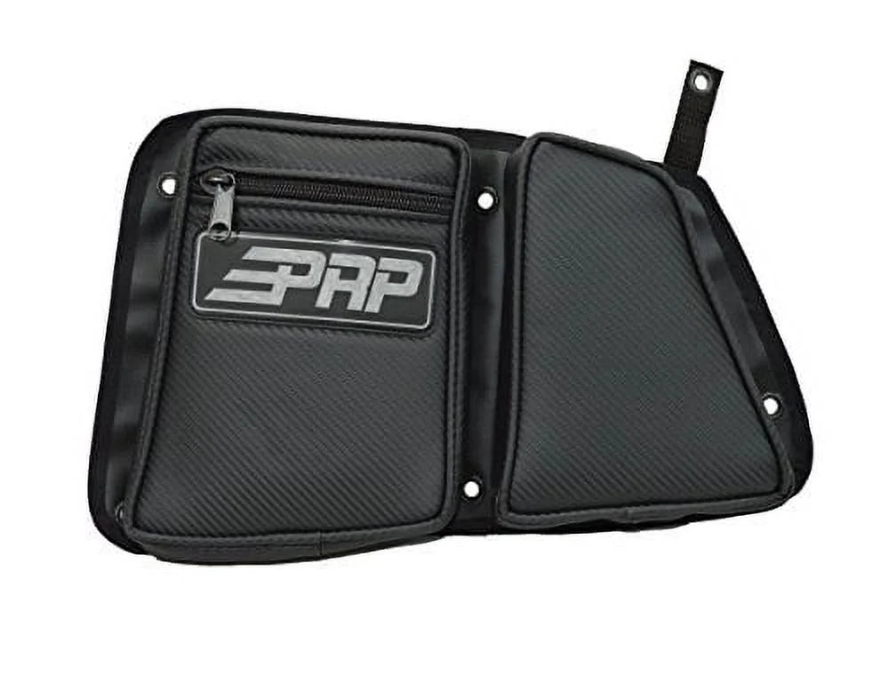 PRP Sizeeats E40-210 Carbon Fiber Rear Door Sizeide Sizetorage Bag with Knee Pad, Black
