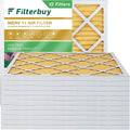 Filterbuy 25x25x1 MERV 11 Pleated HVAC AC Furnace Air Filters (12-Pack)