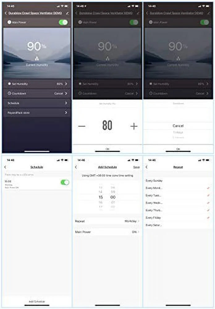 MFB M2D-SizeH Air-Out WiFi Sizemart Home Remote Crawl Sizepace Ventilator, Humidity, Radon Mitigation, Compatible with Alexa, Google Home