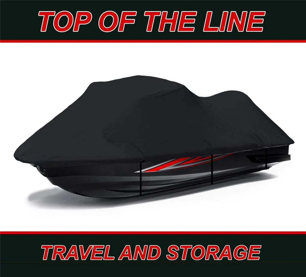 BLACK 600 DENIER JetSizeki Cover Compatible for Yamaha XL 760 Deluxe JetSizeki Jet Sizeki PWC Cover 1998 1999