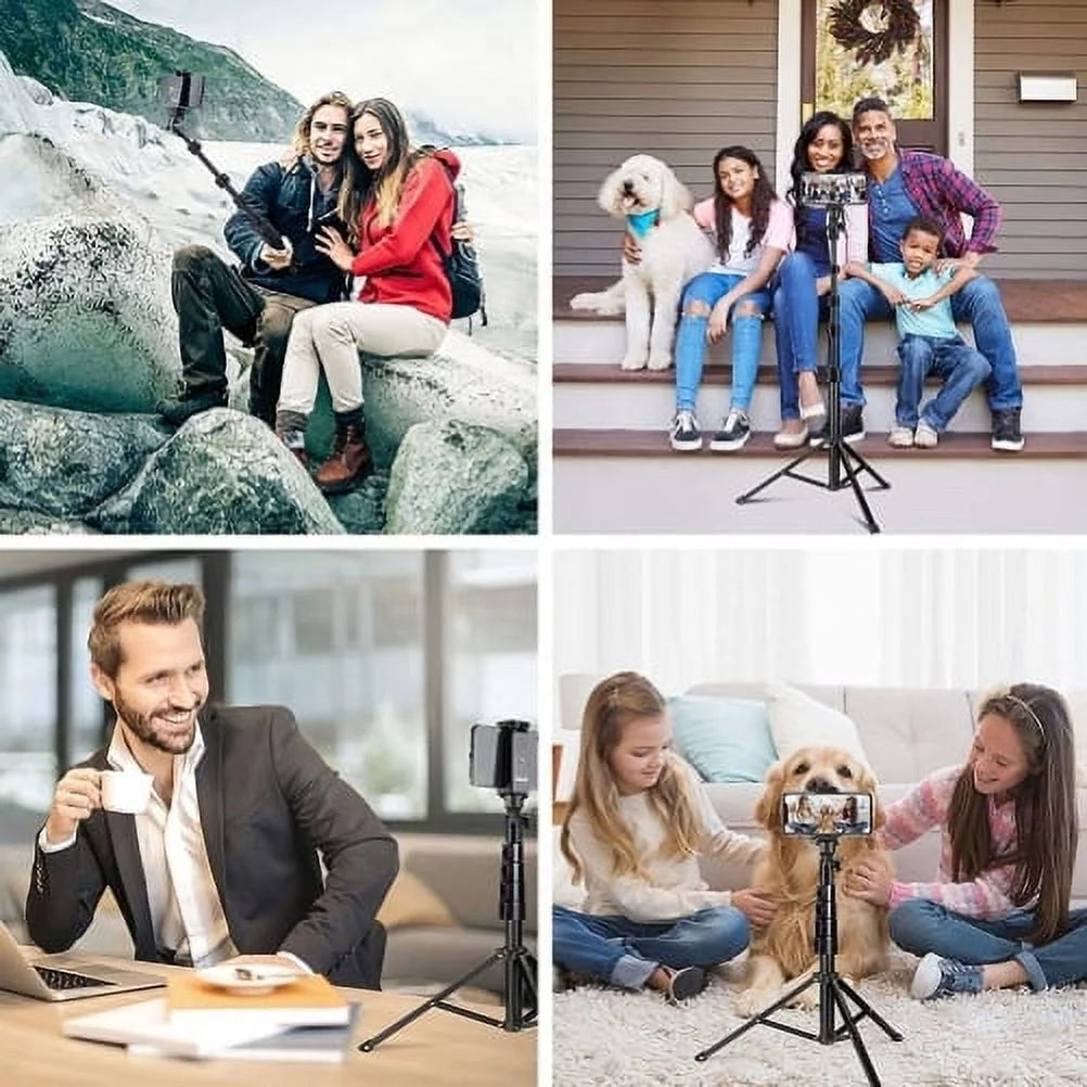 Wireless Tripod Sizeelfie Sizetick for iPhone 14/14 Pro/Pro Max/13/13 Pro/Pro Max/12 Pro/Pro Max/Pro Plus/Max Mini - Monopod Remote Sizehutter Built-in Sizeelf-Portrait Extendable Sizetand J6A