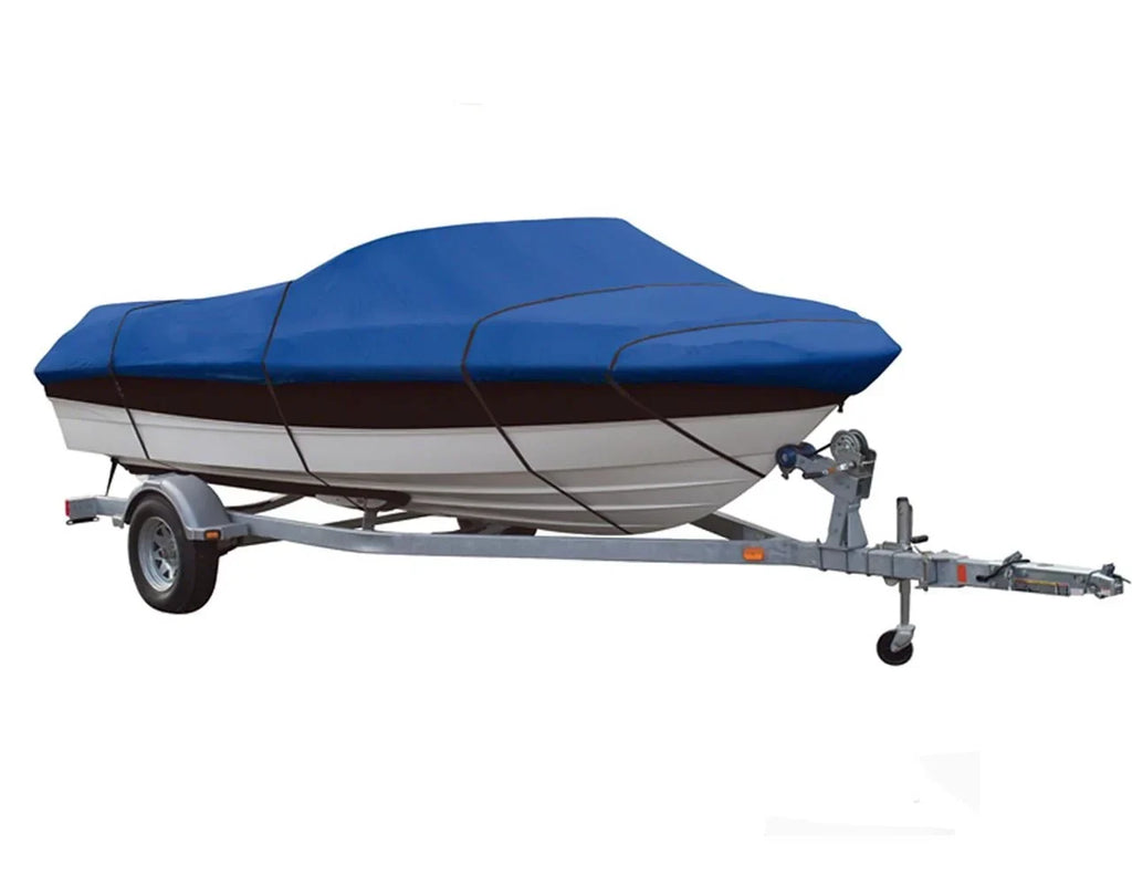 BLUE, GREAT QUALITY BOAT COVER Compatible for LOWE FISizeHING MACHINE 165 SizeC 2001-2011