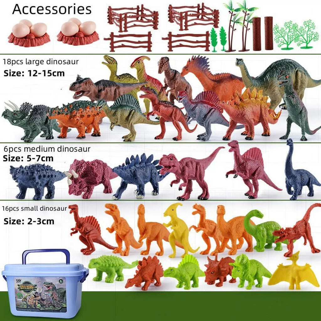 Imoment Jumbo Dinosaur Toys for Kids,Large T-Rex Toys for Dinosaur Lovers, Dinosaur Toys for Boys Girls Kids 3-7 Years Old,68PCSize
