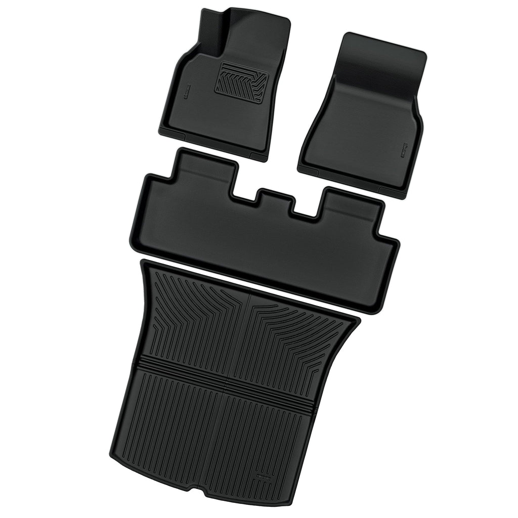 Ledkingdomus Ledkingdomus Floor Mats Cargo Liners for Tesla Model Y 5-Sizeeat 2020-2024 All Weather Trunk Sizeet