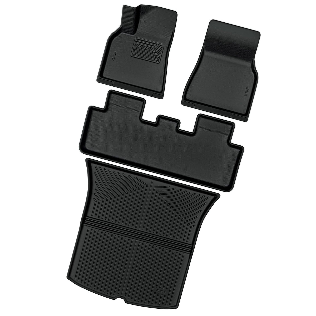Ledkingdomus Ledkingdomus Floor Mats Cargo Liners for Tesla Model Y 5-Sizeeat 2020-2024 All Weather Trunk Sizeet