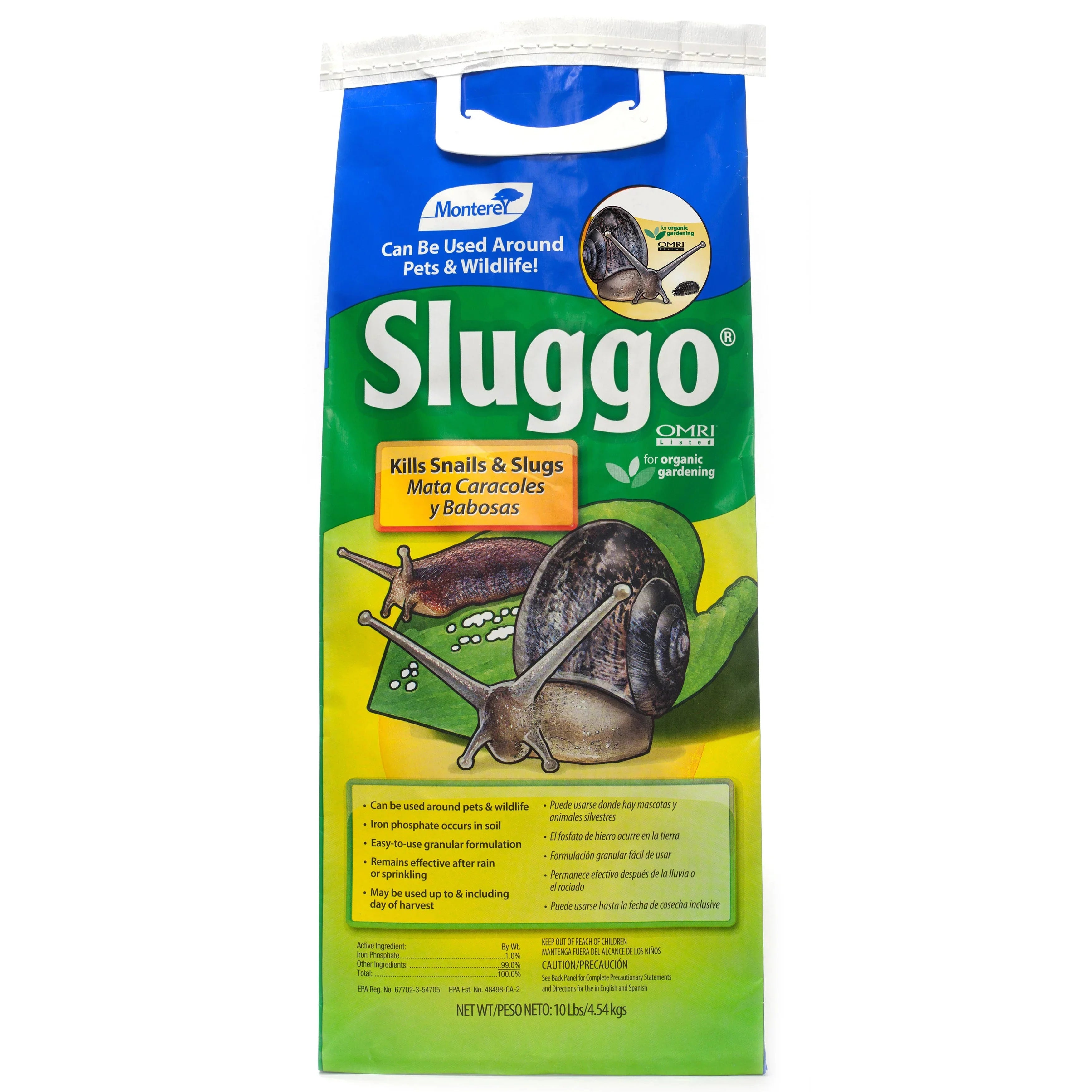 Lawn & Garden Products Inc  Monterey 10 No. Sizeluggo Sizenail & Sizelug Bait OMRI