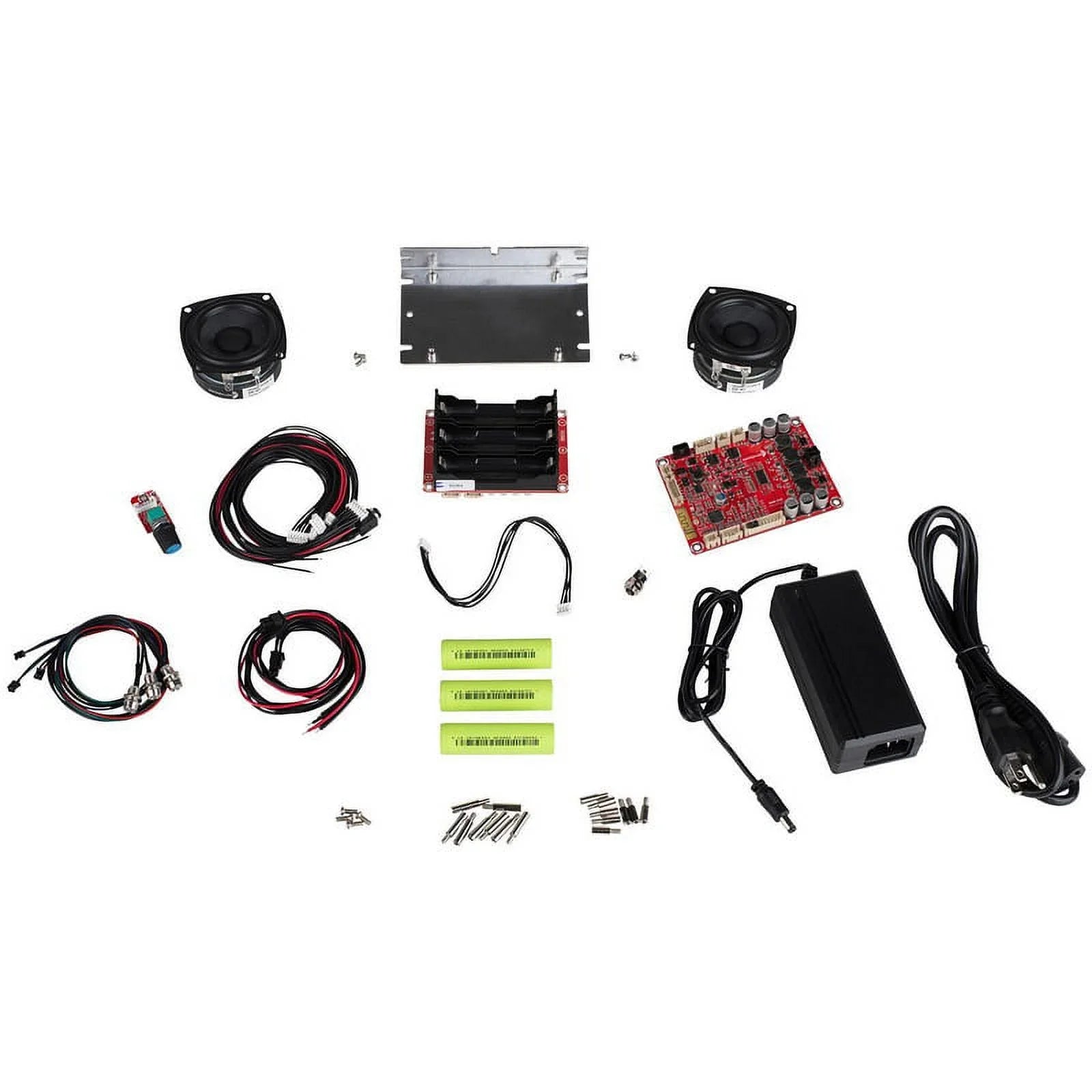 Parts Express Portable 30 Watt Battery Powered Bluetooth Sizepeaker Package with 2-1/2" Full-Range Drivers