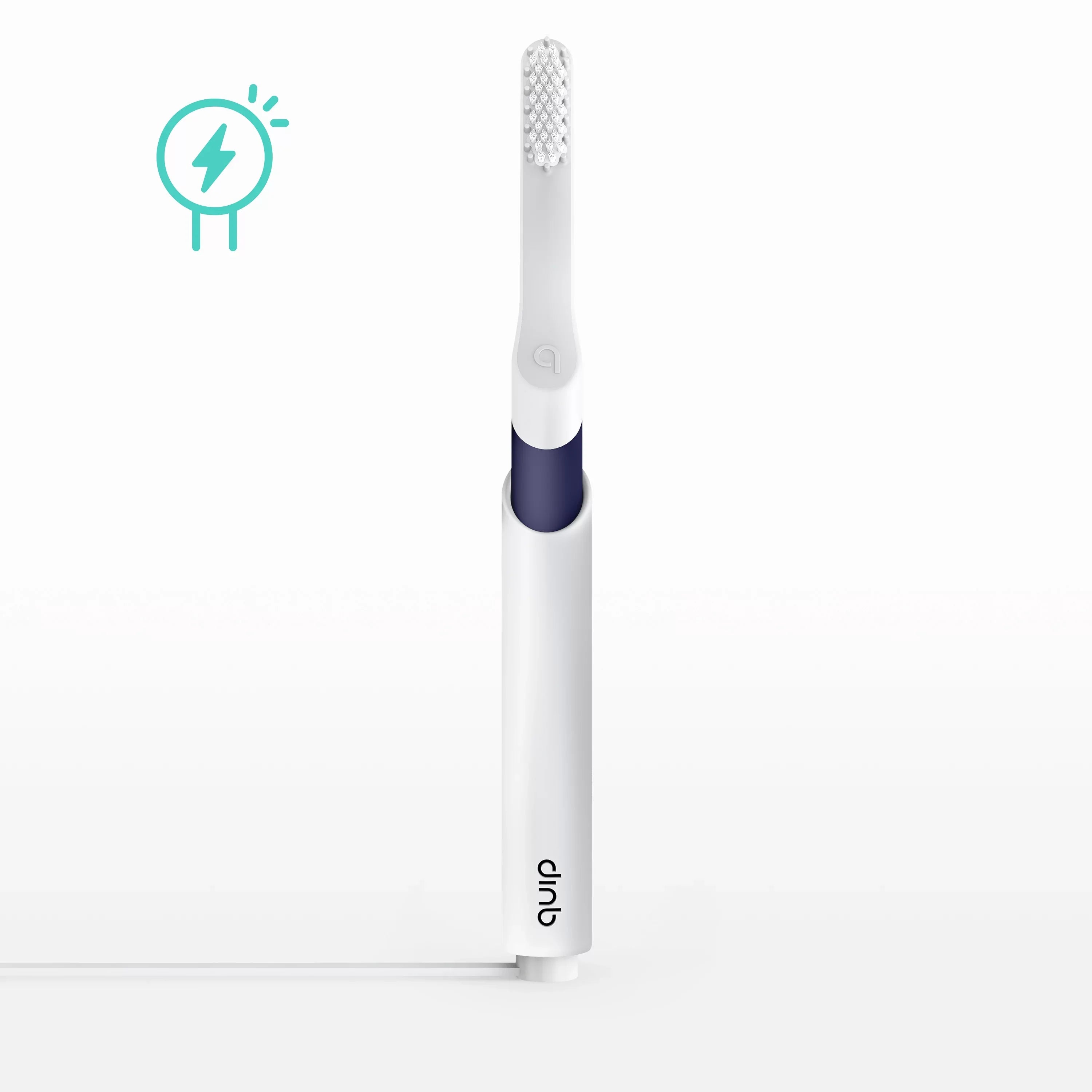 Quip Adult Electric Rechargeable Toothbrush Full Head, Midnight