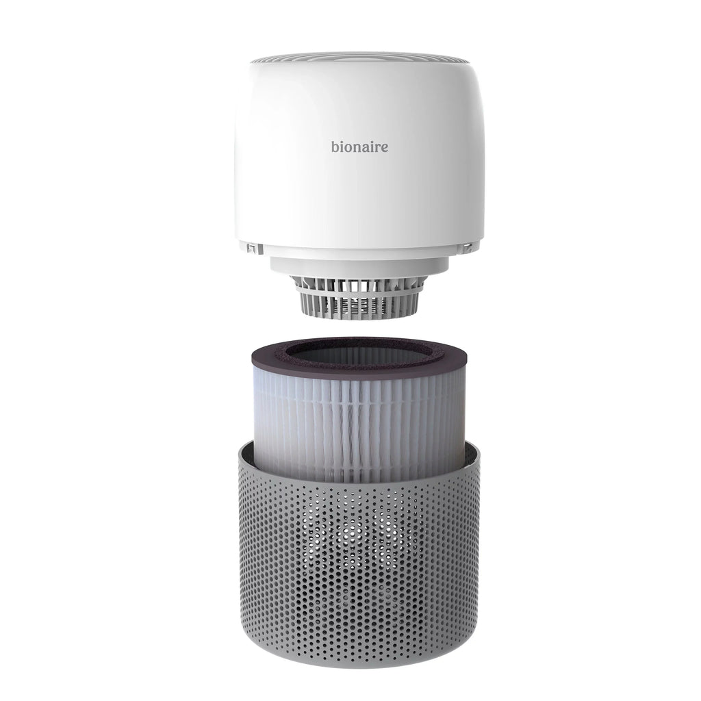 Bionaire True HEPA Mini Tower Air Purifier, Ivory, Removes 99.7% of Allergens, 1 Count