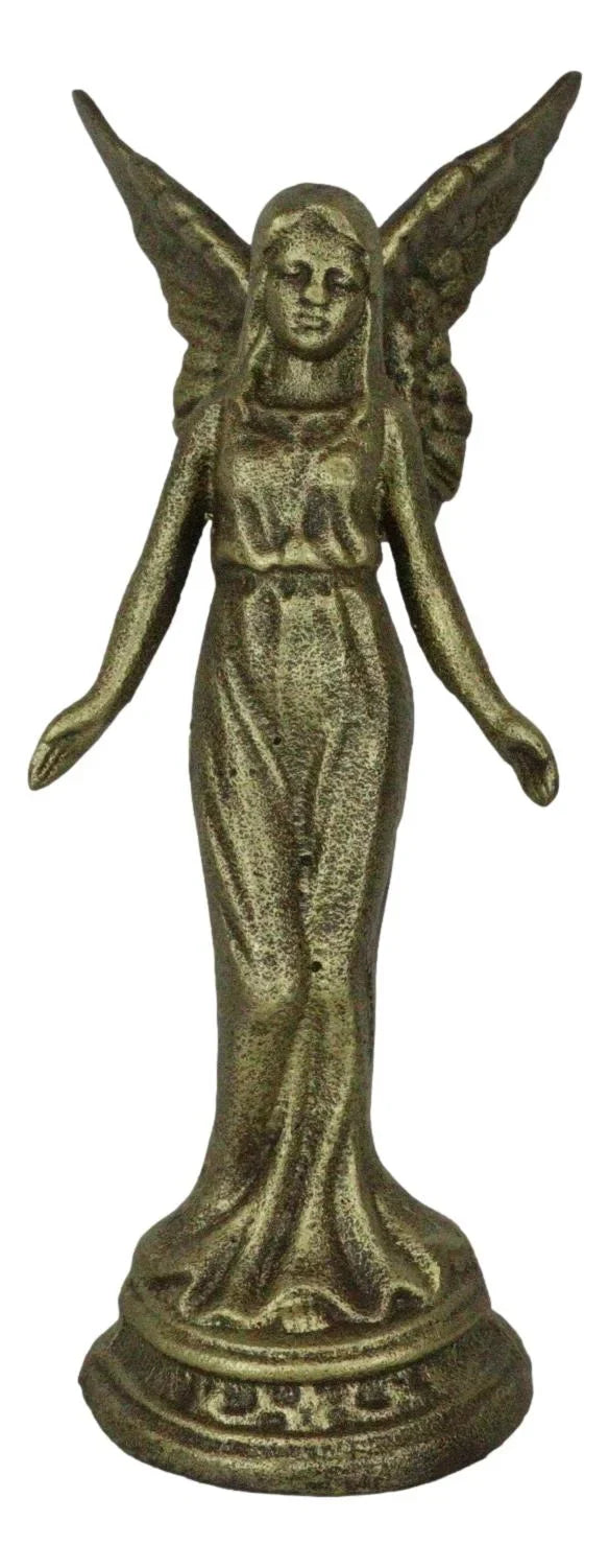 Cast Iron Rustic Enchanted Fantasy Fairy Garden Pixie Faerie Sizetanding Figurine