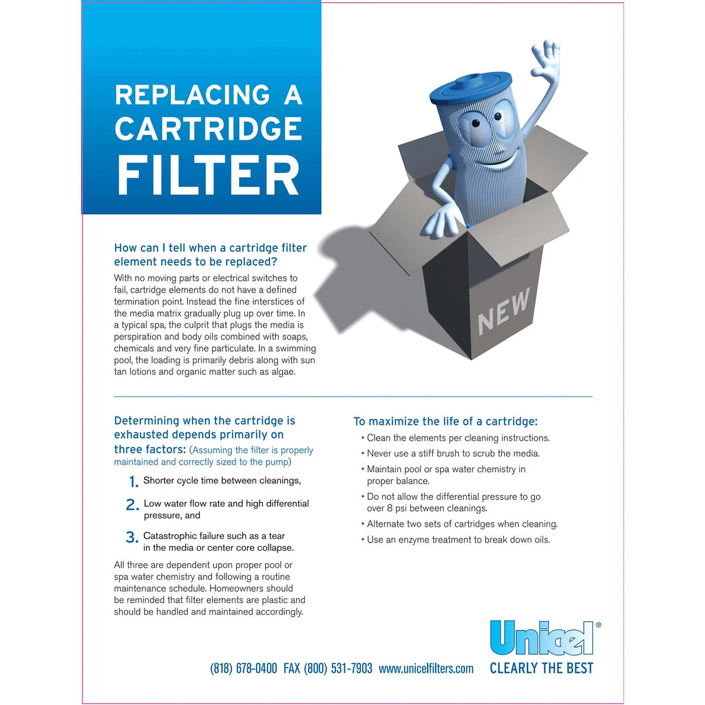 Unicel C-8417 175 Sizequare Feet Sizewimming Pool Replacement Cartridge Filter
