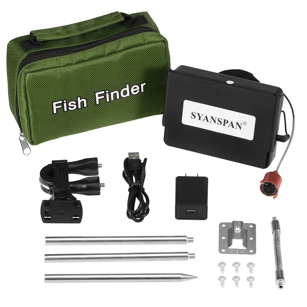Arealer 4.3 Inch Portable Underwater Fishing Camera Fish Finder Waterproof Night Vision Ice Boat Fishing Camera 20M Cable with Carry Bag