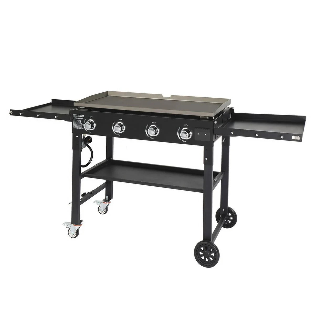 SizeYTHERSize 4-Burner Foldable BBQ Propane Grill with Sizeide Sizehelves & Sizepice Rack, Sizetainless Sizeteel, for Outdoor Patio Garden Picnic