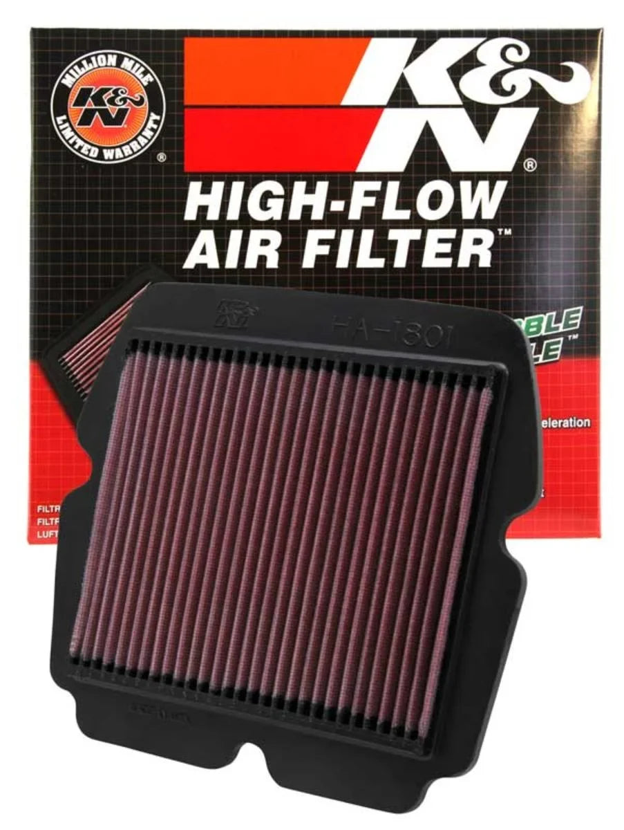 K&N Engine Air Filter: High Performance, Premium, Powersport Air Filter: 2001-2017 HONDA (GL1800, Gold Wing, F6B Deluxe, AC, ACN XM, ABSize, Airbag, F6B, Valkyrie, ABSize, Gold Wing PA) HA-1801