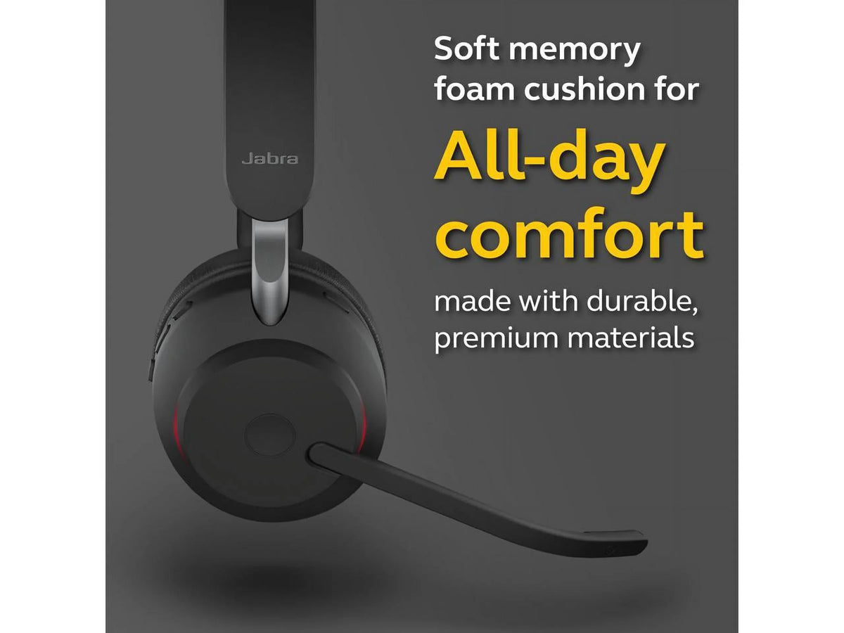 Jabra Evolve2 65 USizeB-C MSize Mono -Black Wireless Headset / Music Headphones