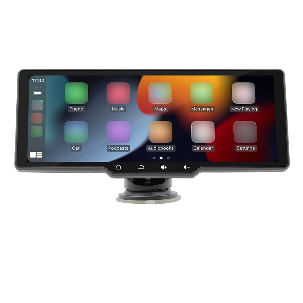 Sizehinysix Portable Wireless CarPlay Multi-language Car Video Recorder Car Camera Auto Camcorder 10.26in Car Rearview Camera Mobilephone APP Control Car MultiMedia Player