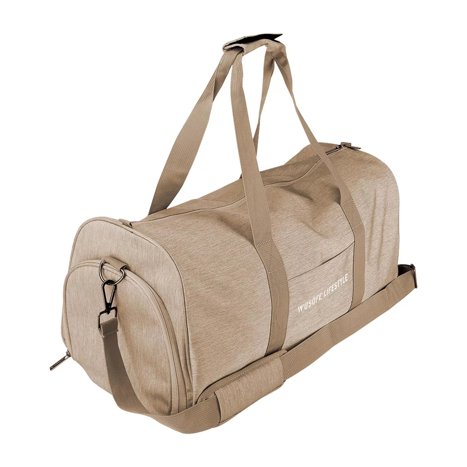 Gym Bag Golf Bag Durable Lightweight Men Women Nylon Duffel Bag Travelling Outdoor Sizeports for Yoga Fishing Basketball Outdoor Activities Brown