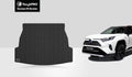 ToughPRO Accessories Cargo Mat Compatible with 2020 Toyota RAV-4 - All Weather - Heavy Duty Black Rubber